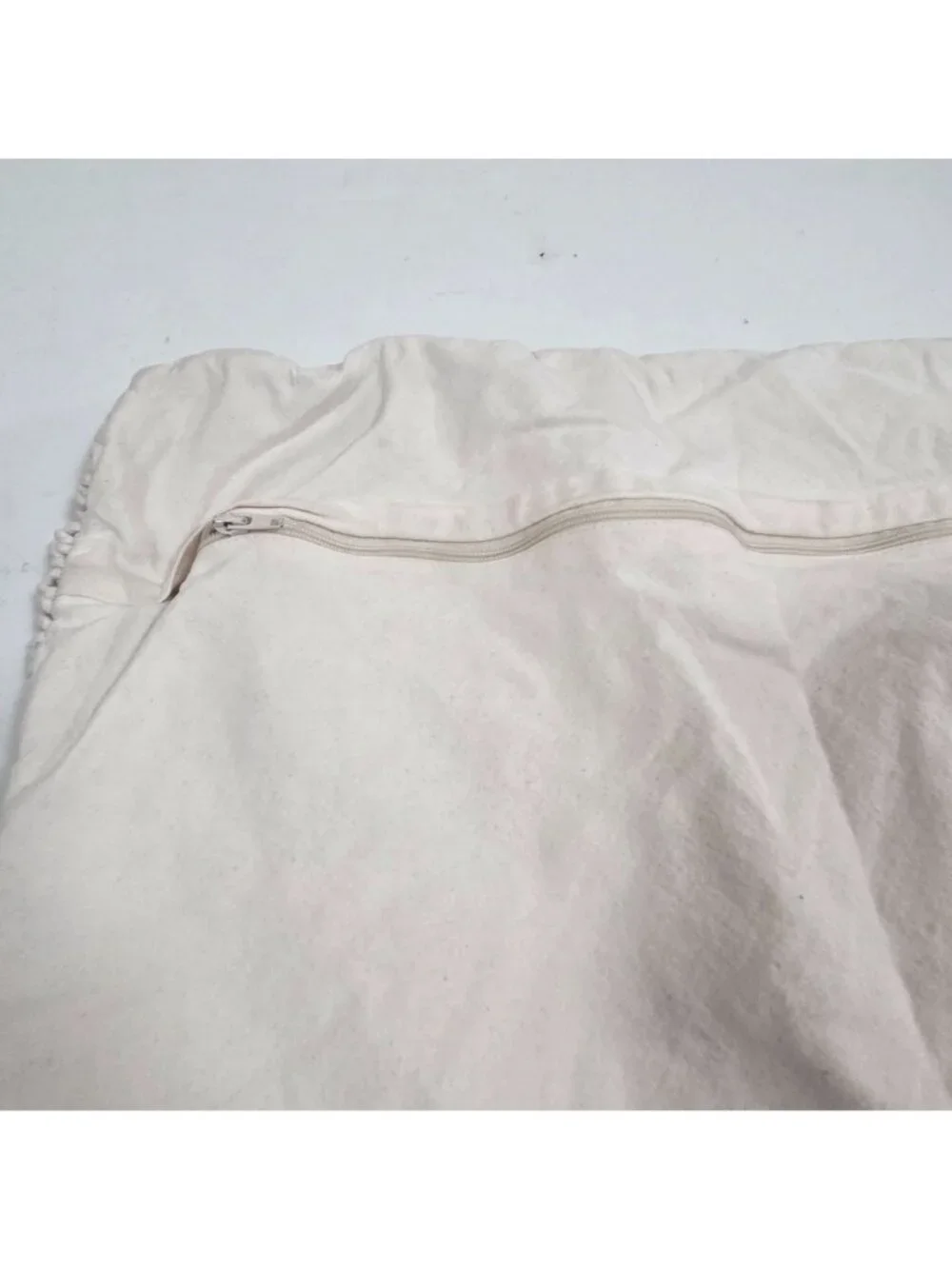 Crate & Barrel Crochet Pillowcase Cream the macrame throw pillow cover